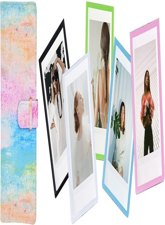 Zenko 128 Pockets Photo Album Compatible with Fujifilm Instax Mini 12 11 9 8 90 25, Polaroid Snap PIC-300, Kodak 3-Inch Film & Magnetic Photo Frames (Rainbow) - Image 1